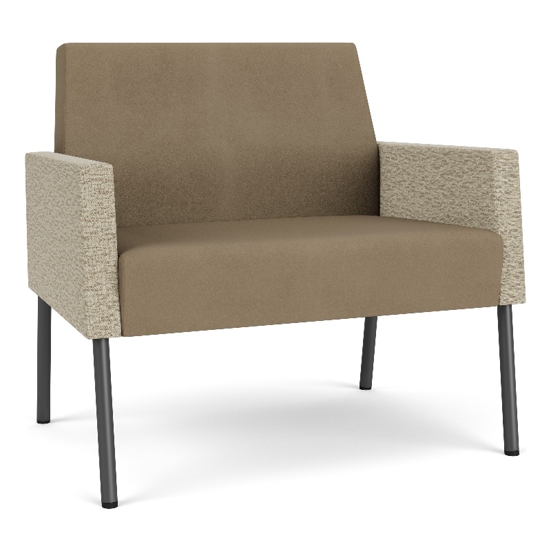Lesro Mystic Lounge Reception Bariatric Chair in Brown