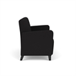 Lesro Ravenna Reception Loveseat in Black