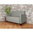 Lesro Ravenna Reception Loveseat in Gray