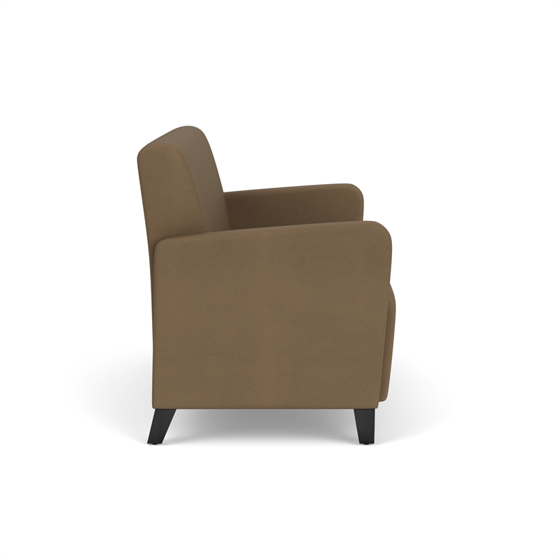 Lesro Ravenna Reception Loveseat in Brown