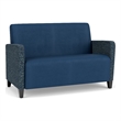 Lesro Ravenna Reception Loveseat in Blue