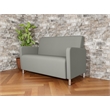 Lesro Ravenna Reception Loveseat in Gray