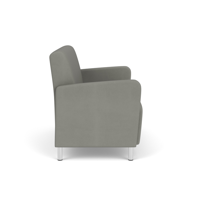 Lesro Ravenna Reception Loveseat in Gray