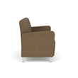 Lesro Ravenna Reception Loveseat in Brown
