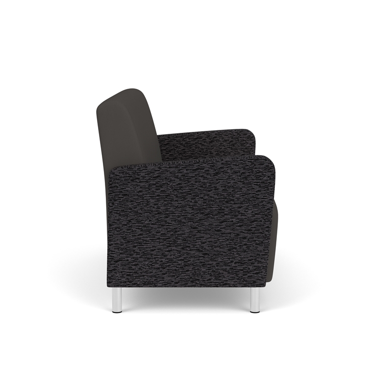 Lesro Ravenna Reception Loveseat in Gray