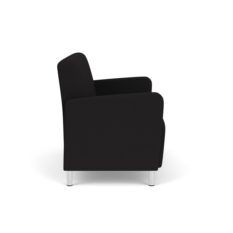 Lesro Ravenna Reception Loveseat in Black