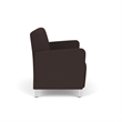 Lesro Ravenna Reception Loveseat in Brown