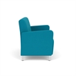 Lesro Ravenna Reception Loveseat in Teal