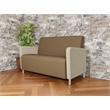 Lesro Ravenna Reception Loveseat in Brown