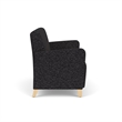 Lesro Ravenna Reception Loveseat in Black