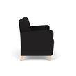 Lesro Ravenna Reception Loveseat in Black