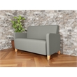 Lesro Ravenna Reception Loveseat in Gray