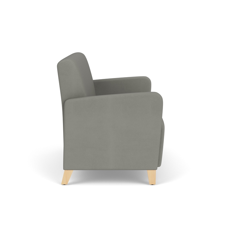 Lesro Ravenna Reception Loveseat in Gray