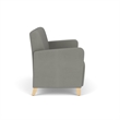 Lesro Ravenna Reception Loveseat in Gray