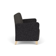 Lesro Ravenna Reception Loveseat in Gray