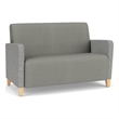 Lesro Ravenna Reception Loveseat in Gray