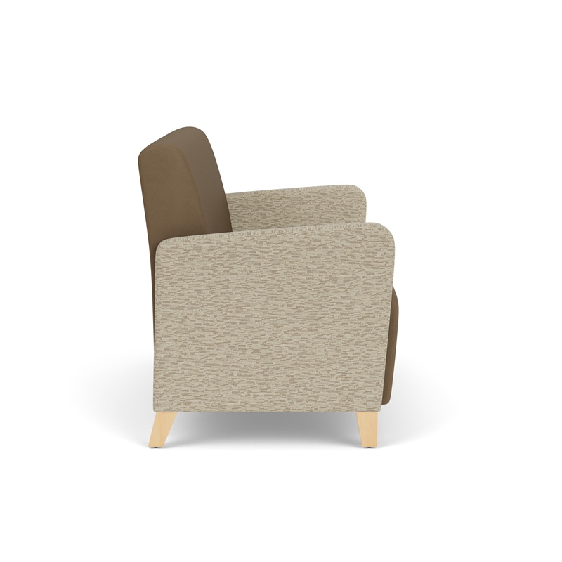 Lesro Ravenna Reception Loveseat in Brown