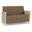 Lesro Ravenna Reception Loveseat in Brown