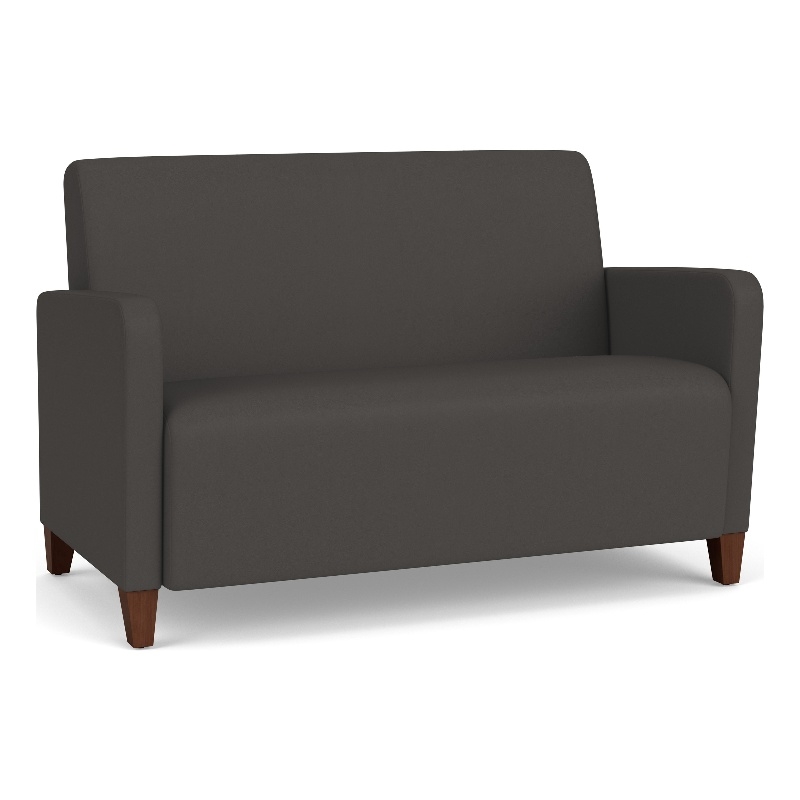 Lesro Ravenna Reception Loveseat in Gray