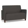 Lesro Ravenna Reception Loveseat in Gray