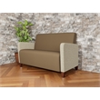 Lesro Ravenna Reception Loveseat in Brown