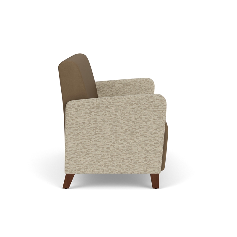 Lesro Ravenna Reception Loveseat in Brown