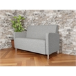 Lesro Ravenna Reception Loveseat in Gray