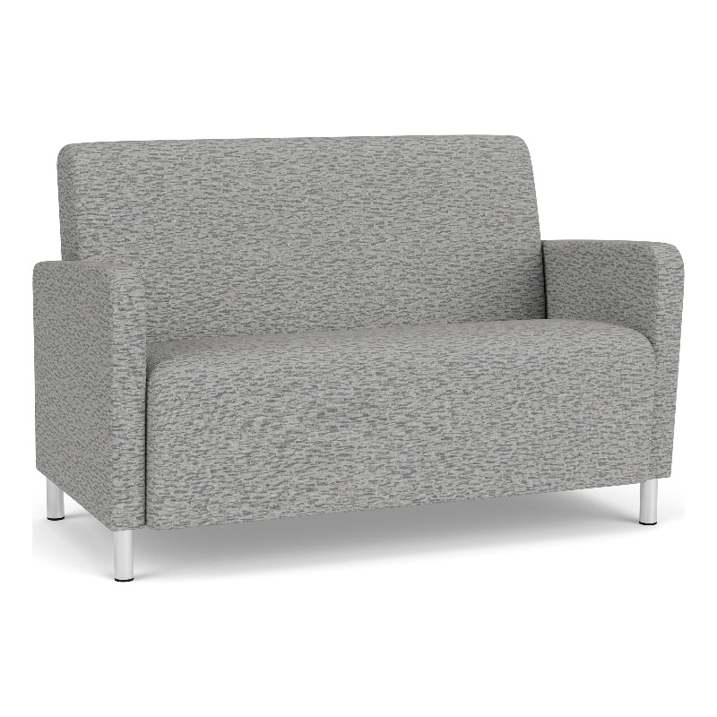 Lesro Ravenna Reception Loveseat in Gray