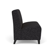 Lesro Ravenna Reception Armless Loveseat in Black