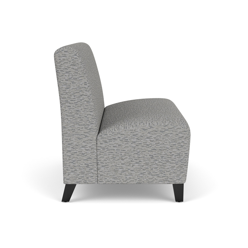 Lesro Ravenna Reception Armless Loveseat in Gray