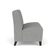 Lesro Ravenna Reception Armless Loveseat in Gray