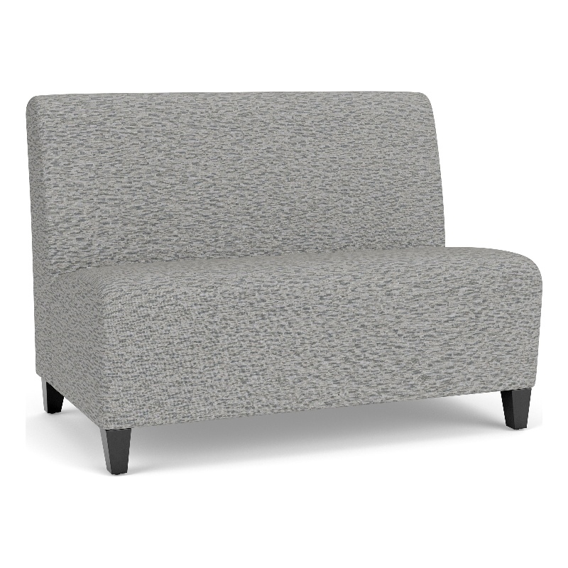 Lesro Ravenna Reception Armless Loveseat in Gray