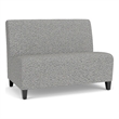 Lesro Ravenna Reception Armless Loveseat in Gray