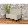 Lesro Ravenna Reception Armless Loveseat in Beige