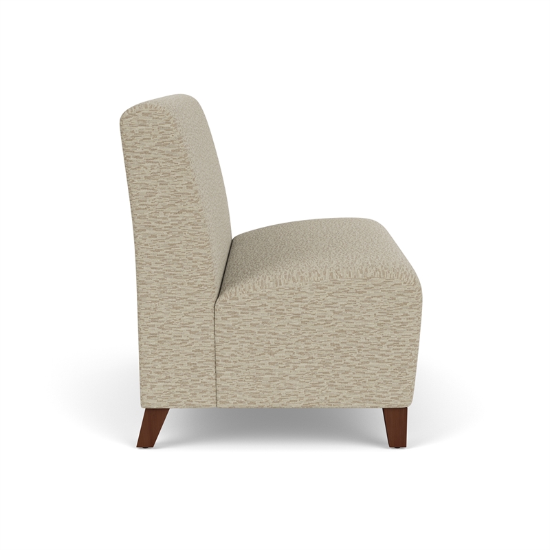 Lesro Ravenna Reception Armless Loveseat in Beige