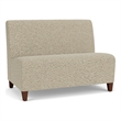 Lesro Ravenna Reception Armless Loveseat in Beige