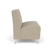 Lesro Ravenna Reception Armless Loveseat in Beige