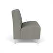 Lesro Ravenna Reception Armless Loveseat in Gray