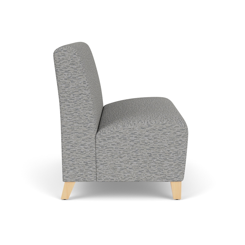Lesro Ravenna Reception Armless Loveseat in Gray