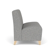 Lesro Ravenna Reception Armless Loveseat in Gray