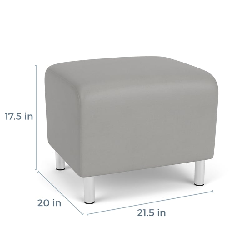 Lesro Ravenna Lounge Reception Ottoman in Black