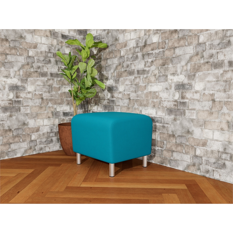 Lesro Ravenna Lounge Reception Ottoman in Teal
