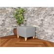 Lesro Ravenna Lounge Reception Ottoman in Gray