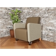 Lesro Ravenna Lounge Reception Guest Chair in Brown