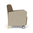 Lesro Ravenna Lounge Reception Guest Chair in Brown
