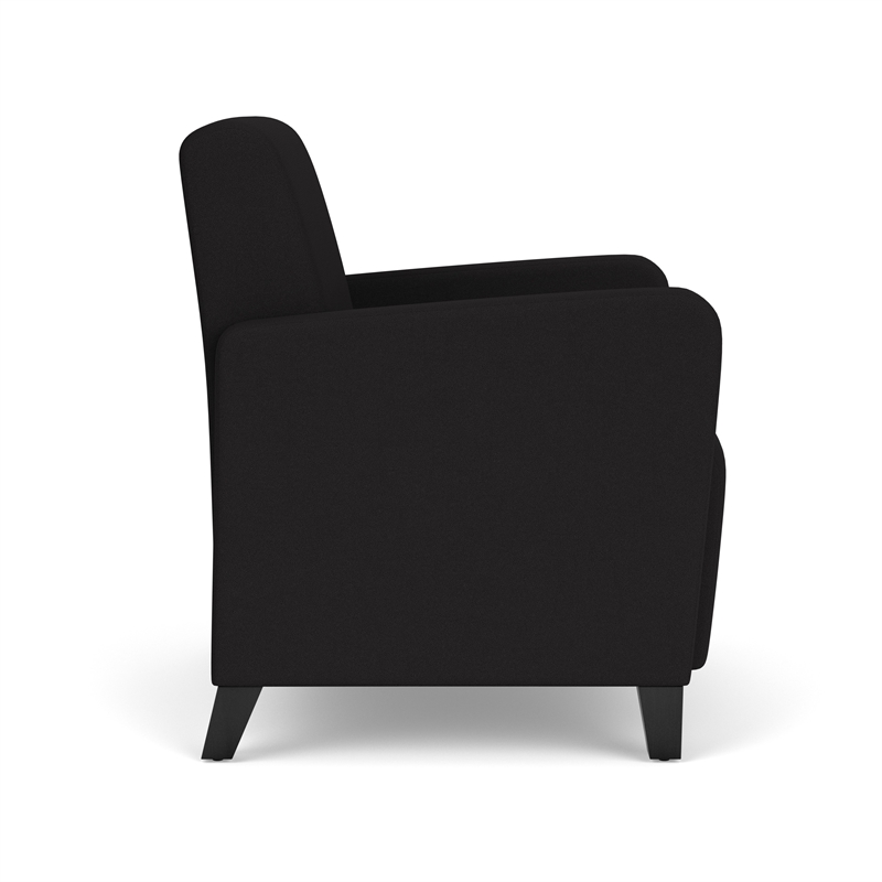 Lesro Ravenna Lounge Reception Guest Chair in Black