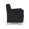 Lesro Ravenna Lounge Reception Guest Chair in Black