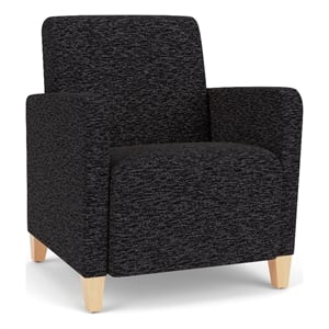 Lesro Ravenna Lounge Reception Guest Chair in Black