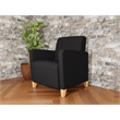 Lesro Ravenna Lounge Reception Guest Chair in Black