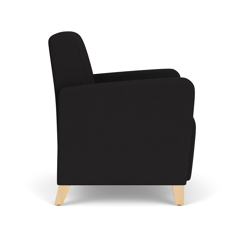 Lesro Ravenna Lounge Reception Guest Chair in Black